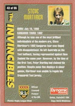 1994 Dynamic Kangaroo Heroes #43 Steve Mortimer Back